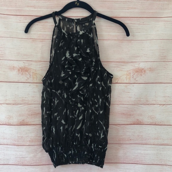 The Limited Sleeveless Sheer Ruffle Top S - Picture 1 of 6